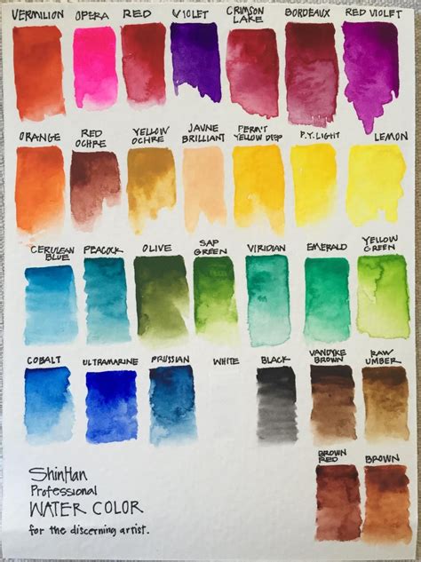 shinhan watercolor paints